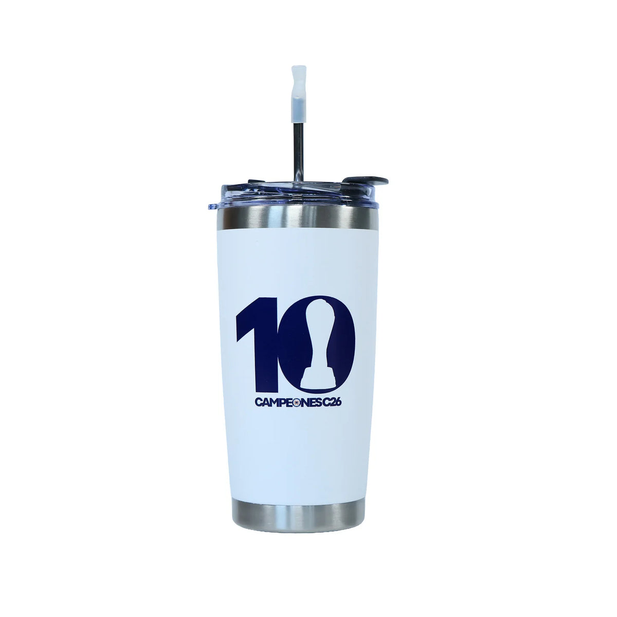 CRUZ AZUL STAINLESS STEEL TUMBLER "10 CHAMPIONS LOGO" 2026