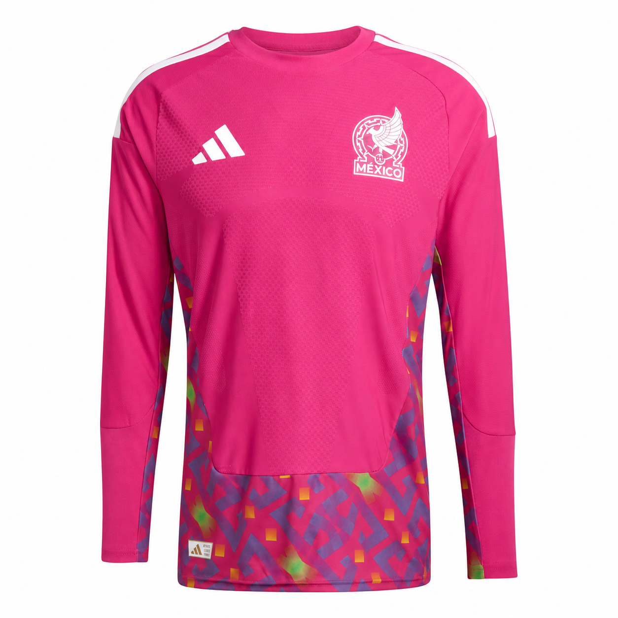 NEW MEXICO GOALKEEPER PINK SHIRT WORLD CUP 2026 AUTHENTIC ADIDAS LONG SLEEVE