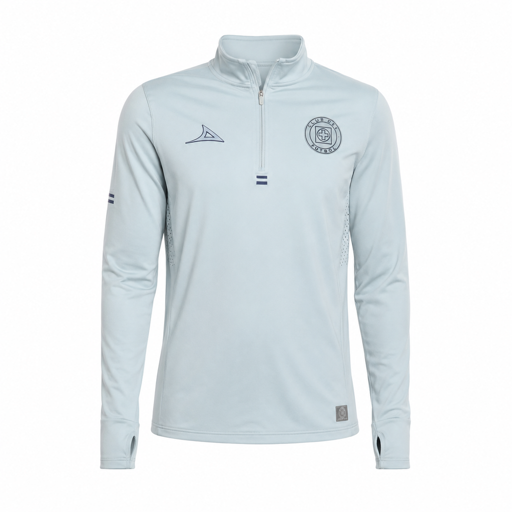 NEW CRUZ AZUL HALF ZIP SWEATSHIRT LIGHT GREEN 2026-2027