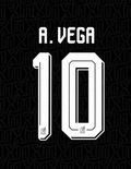 OFFICIAL A.VEGA #10 NAME & NUMBER SET FOR MEXICO THIRD SHIRT WC2026