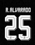 A. GONZÁLEZ #14 CONJUNTO DE NOMBRE Y NÚMERO PARA LA TERCERA CAMISETA DE MÉXICO