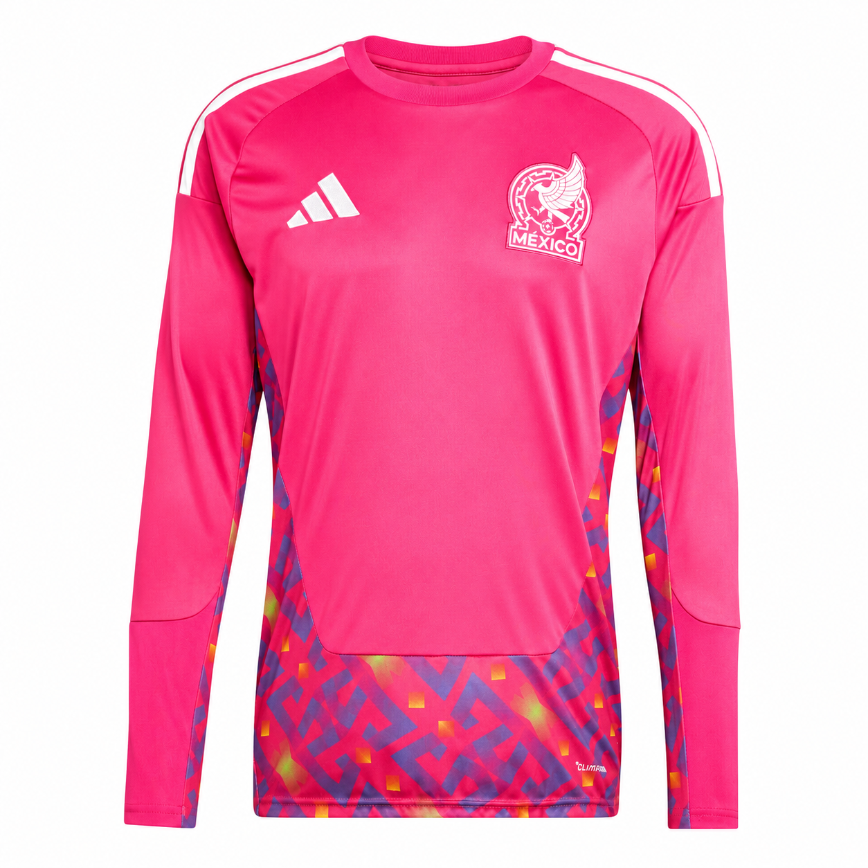 NEW MEXICO GOALKEEPER PINK SHIRT WORLD CUP 2026 ADIDAS LONG SLEEVE FAN VERSION