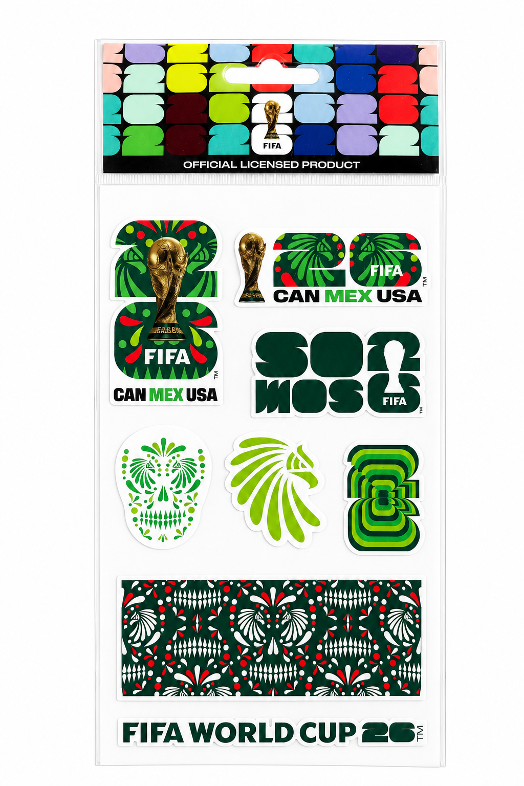 COLLECTIBLE FIFA WORLD CUP 2026 STICKER SHEET