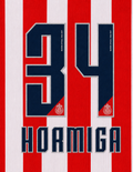 OFFICIAL CHIVAS GUADALAJARA NAME SET HORMIGA #34 HOME SHIRT 26/27