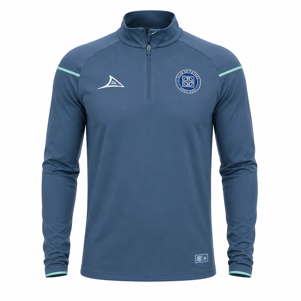 NEW CRUZ AZUL HALF ZIP SWEATSHIRT 2026-2027 STEEL