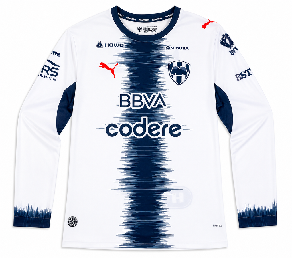 NEW C.F. MONTERREY AWAY SHIRT 2026-2027 AUTHENTIC LONG SLEEVE