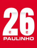 OFICIAL TOLUCA FC PAULINHO #26 PARA CAMISETA LOCAL 2026-2027