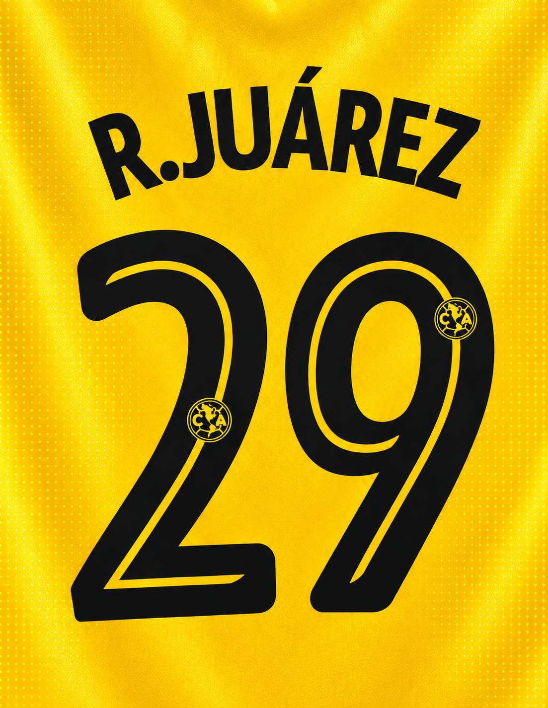 OFFICIAL CLUB AMERICA NAME SET R. JUÁREZ #29 HOME SHIRT 26/27