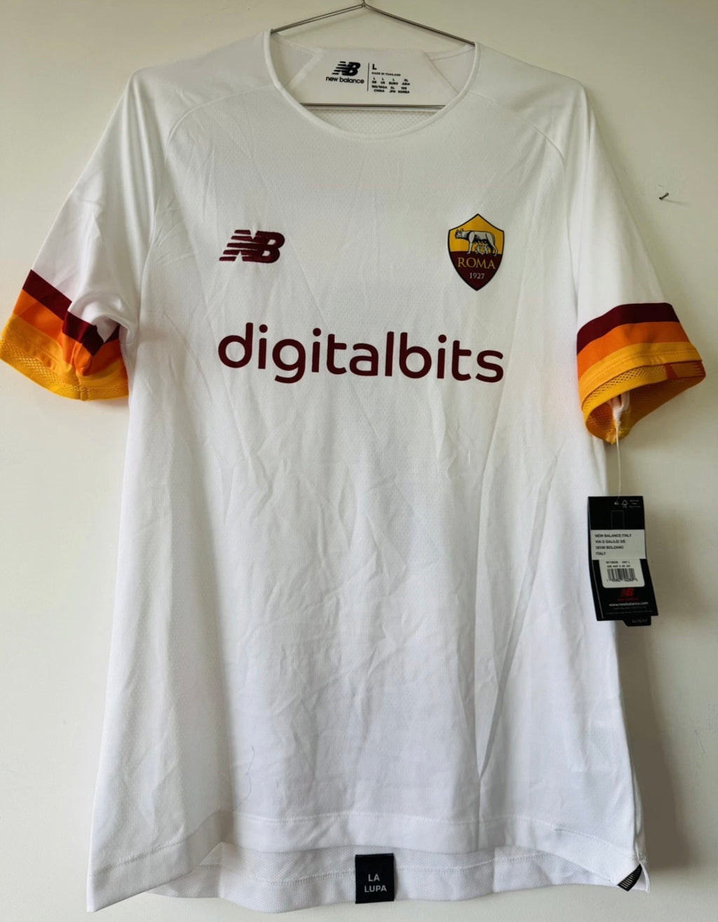AS ROMA 21-22 AWAY SHIRT NEW BALANCE LORENZO PELLEGRINI #7 [L] SERIE A