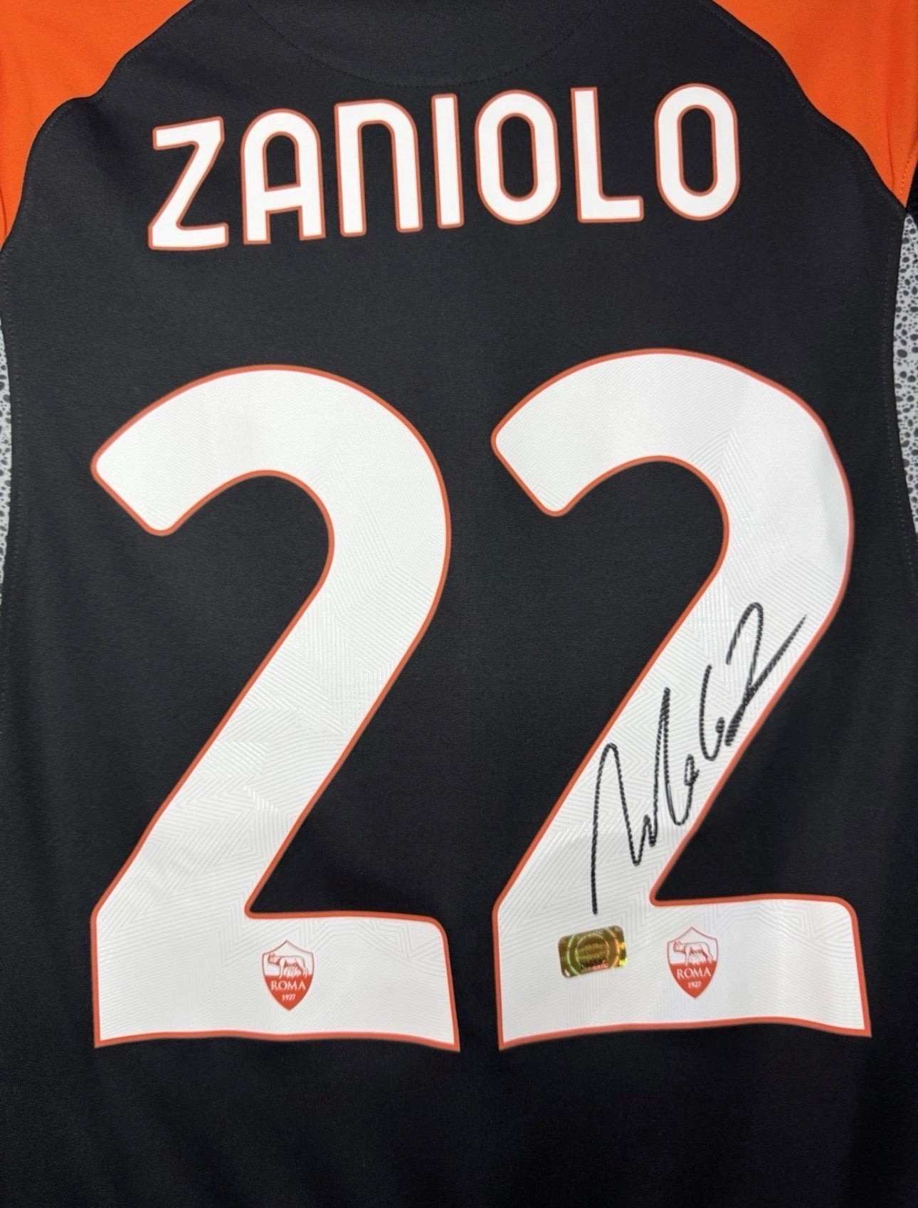 AS ROMA THIRD SHIRT 2020-2021 NIKE  [S] SIGNED NICOLO ZANIOLO SERIE A