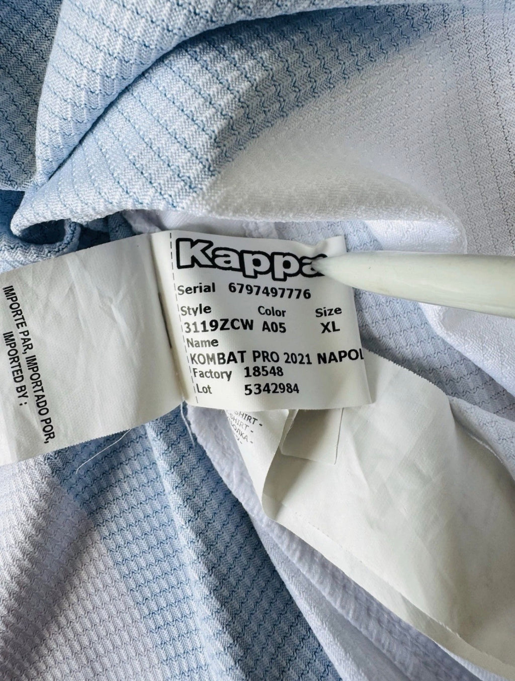 SSC NAPOLI 2020 2021 4th SHIRT [XL] KAPPA MARADONA EDITION SERIE A CALCIO