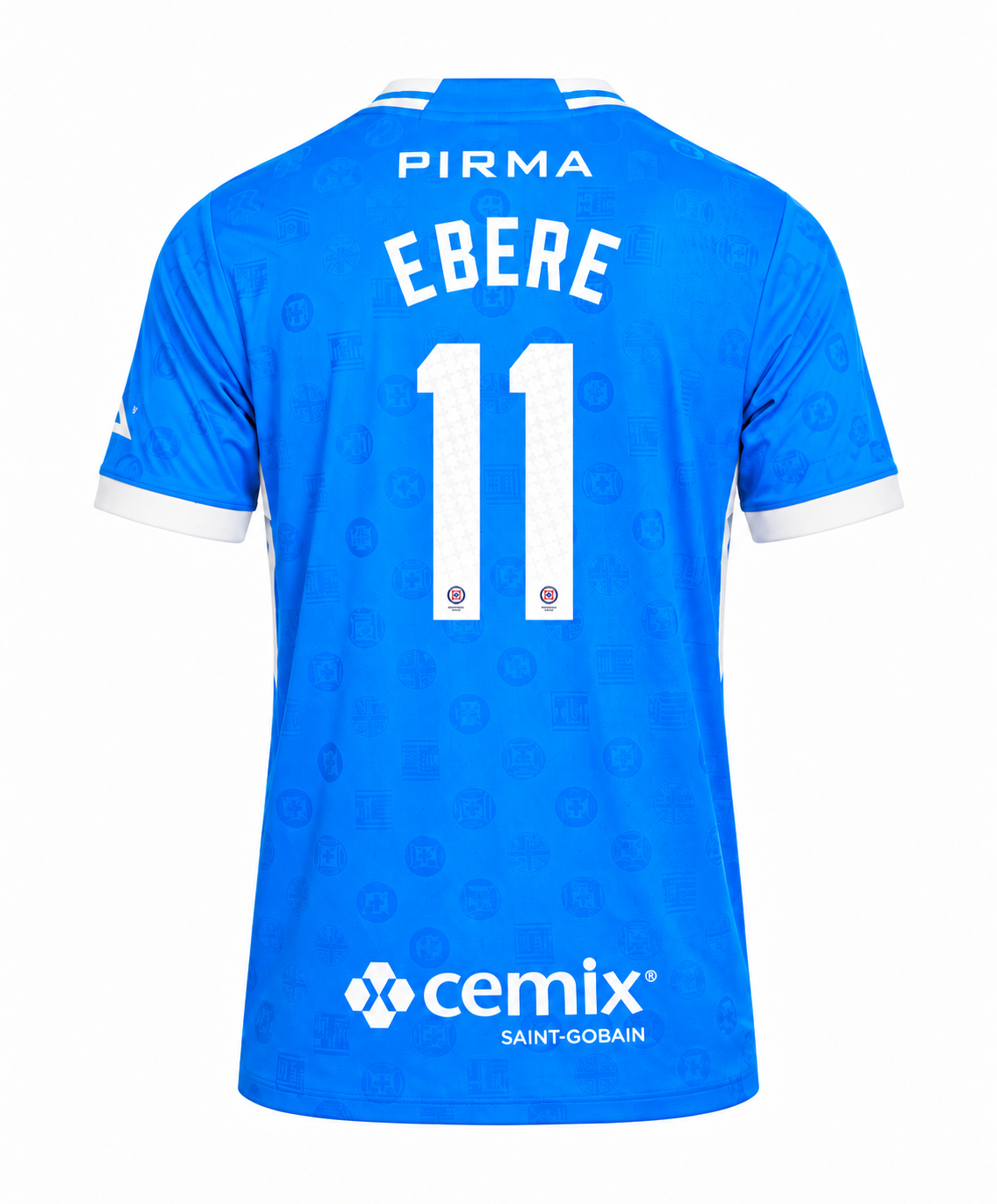 Official Name Set Ebere #11 Cruz Azul 2026-2027 Home Shirt - back view