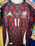 MEXICO MATCH SHIRT HOME 2024 SANTI GIMENEZ #11 [S] COPA AMERICA 2024 PLAYER
