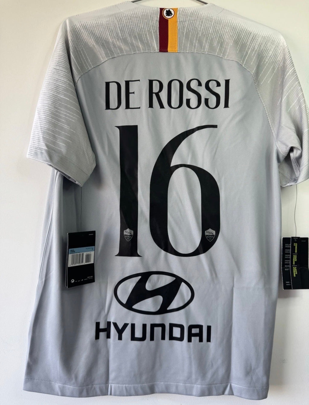 AS ROMA AWAY SHIRT 2018-2019 NIKE [M] BRAND NEW  DANIELE DE ROSSI #16