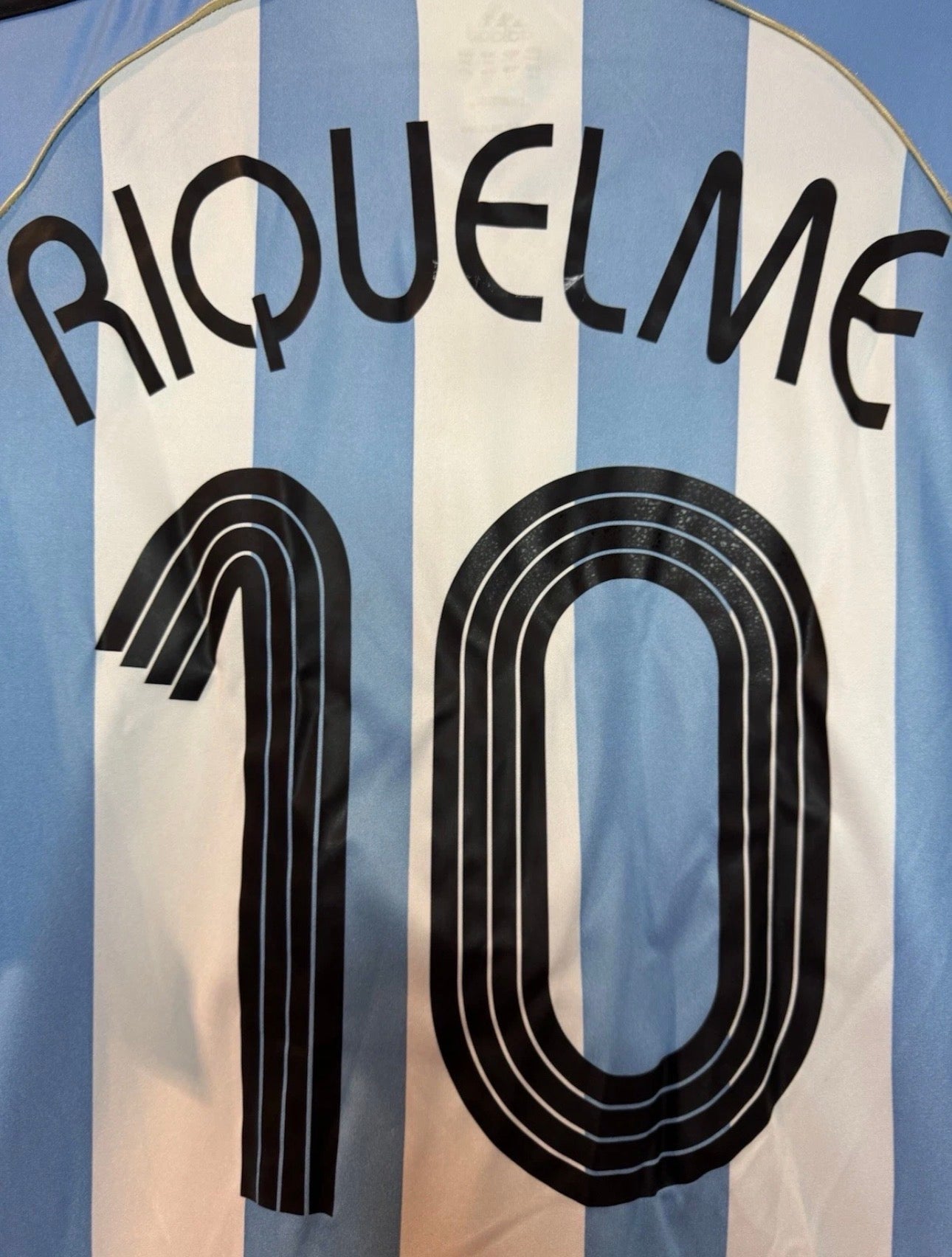 ARGENTINA 2006 WORLD CUP HOME SHIRT ADIDAS [S] JUAN ROMAN RIQUELME #10