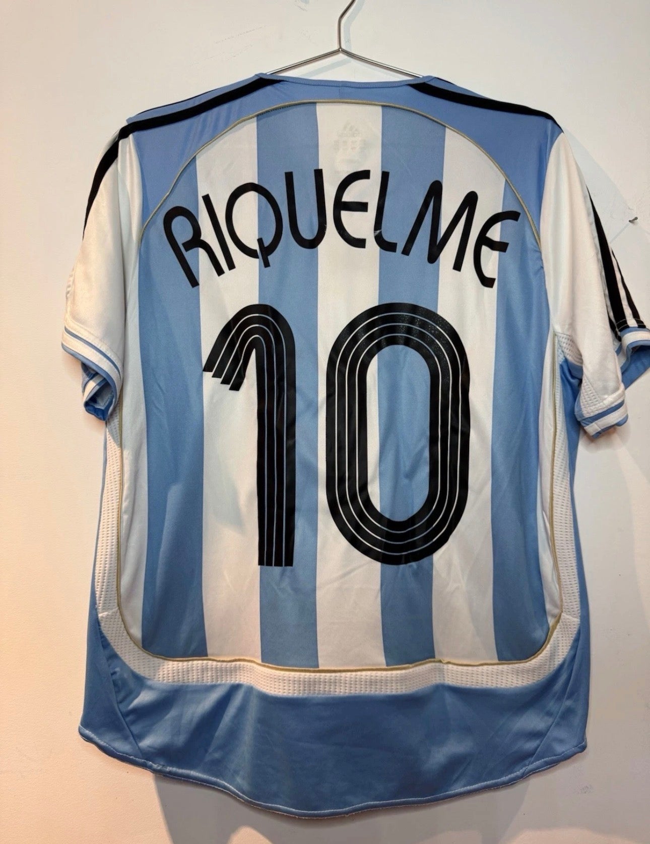 ARGENTINA 2006 WORLD CUP HOME SHIRT ADIDAS [S] JUAN ROMAN RIQUELME #10