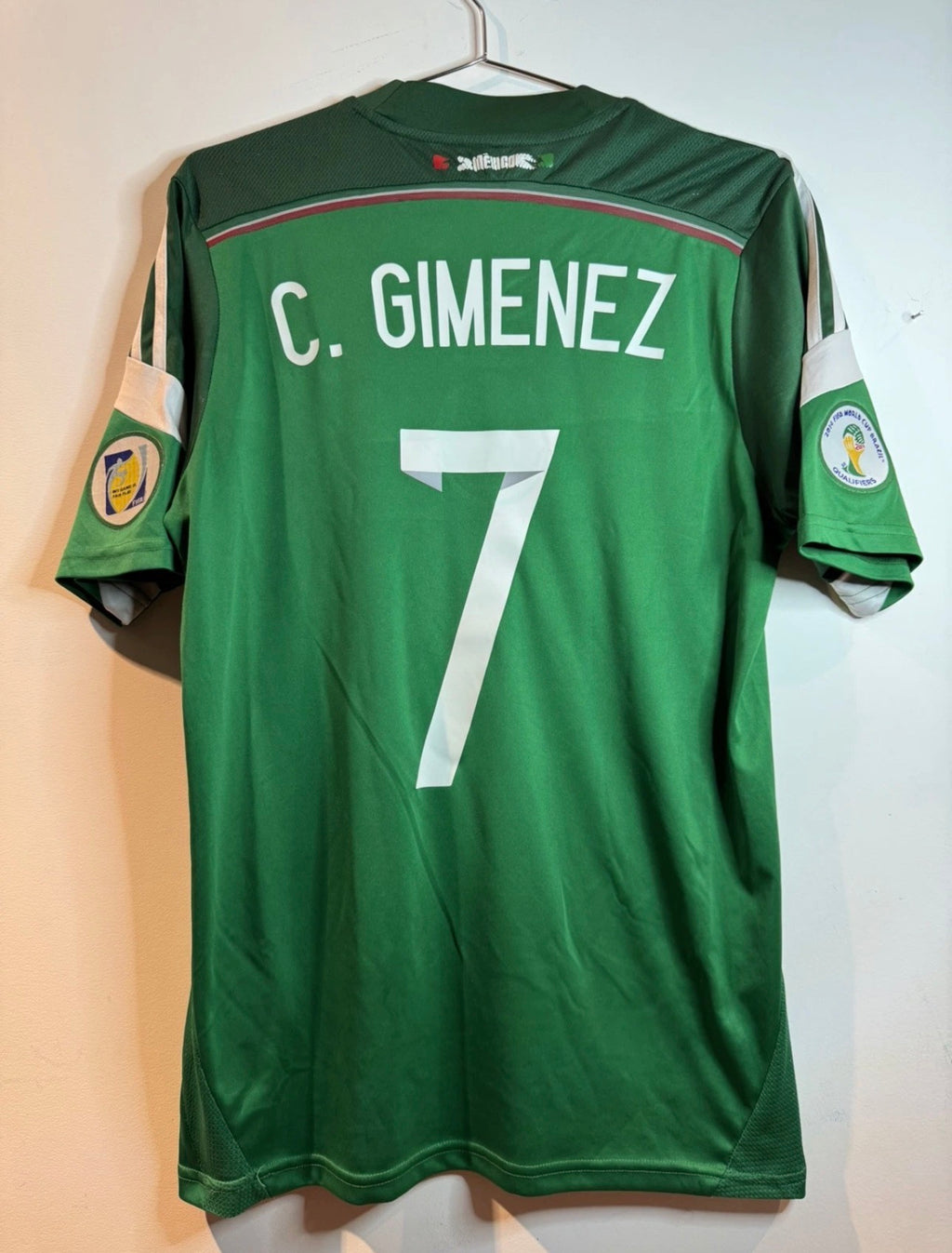 CHRISTIAN “CHACO” GIMENEZ #7 MEXICO HOME SHIRT ADIDAS [M] 2013-2014