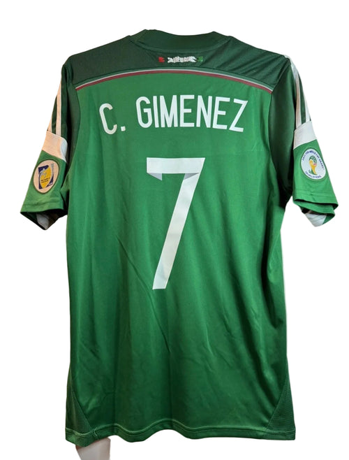 Christian “chaco” Gimenez #7 Mexico Home Shirt Size M 2013-2014