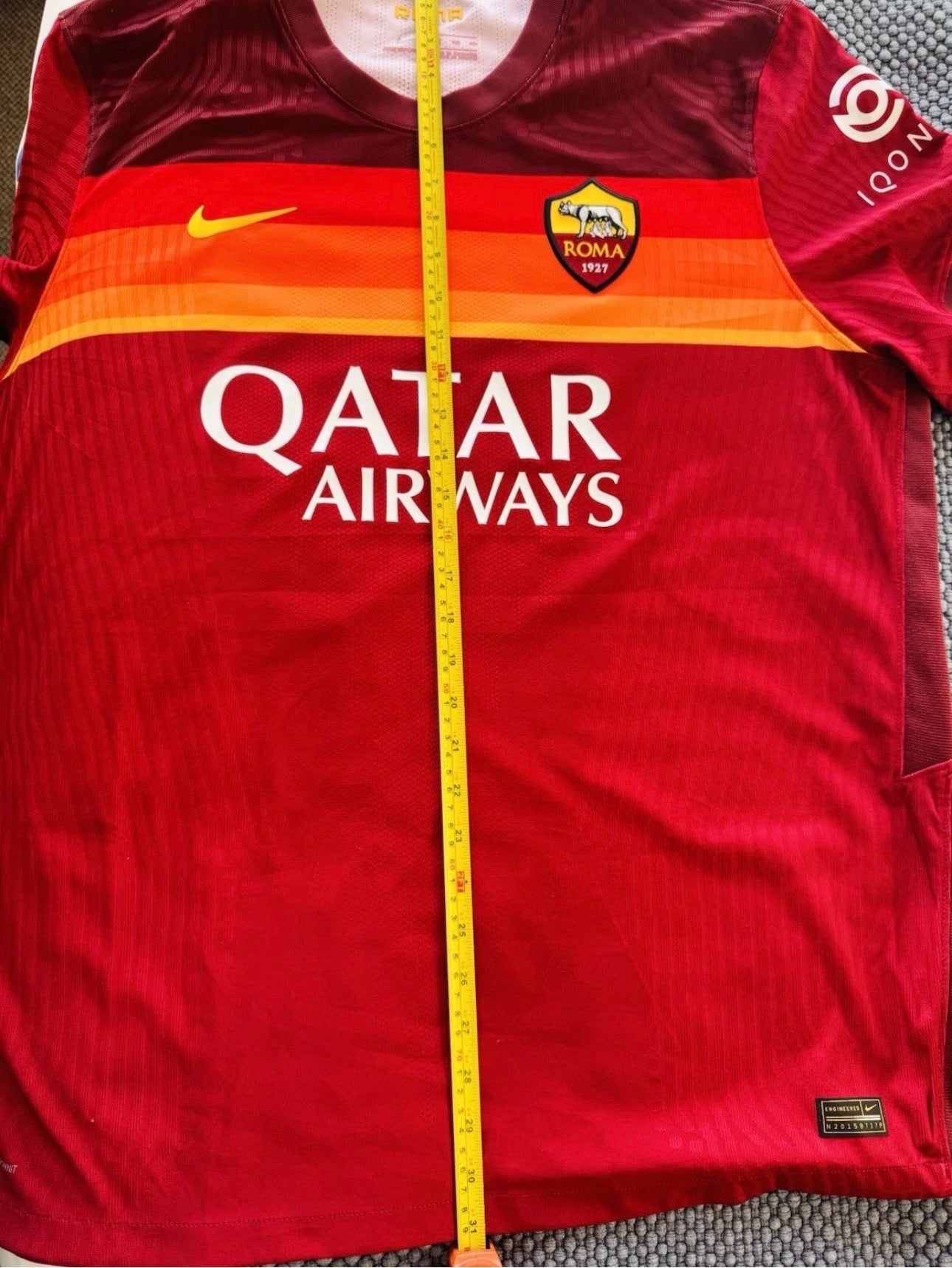 AS ROMA HOME NIKE VAPORKNIT JERSEY 20-21 DZEKO #9 [XXL] FOOTBALL  MATCH SERIE A