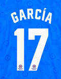 Official Name Set García #17 Cruz Azul 2026-2027 Home Shirt