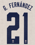 OFFICIAL NAME SET G. FERNÁNDEZ#21 CRUZ AZUL 2026-2027 AWAY SHIRT