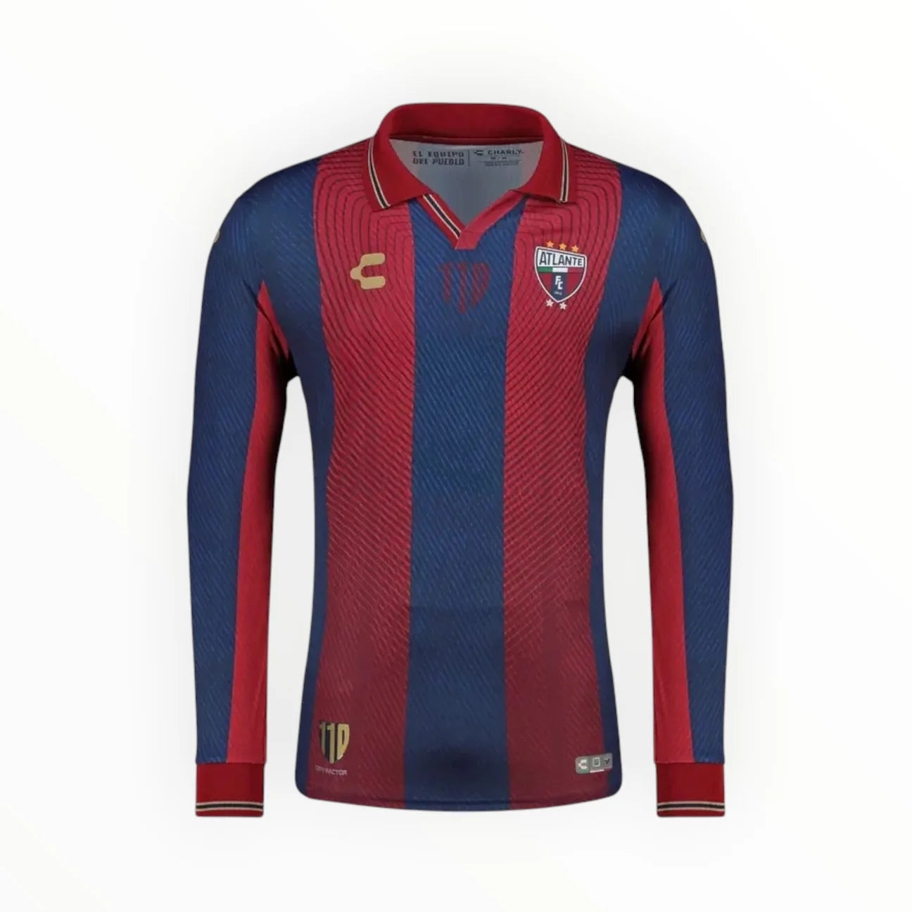 NEW ATLANTE FC 110 ANNIVERSARY SHIRT LONG SLEEVE CHARLY LIGA MX FOOTBALL MEXICO