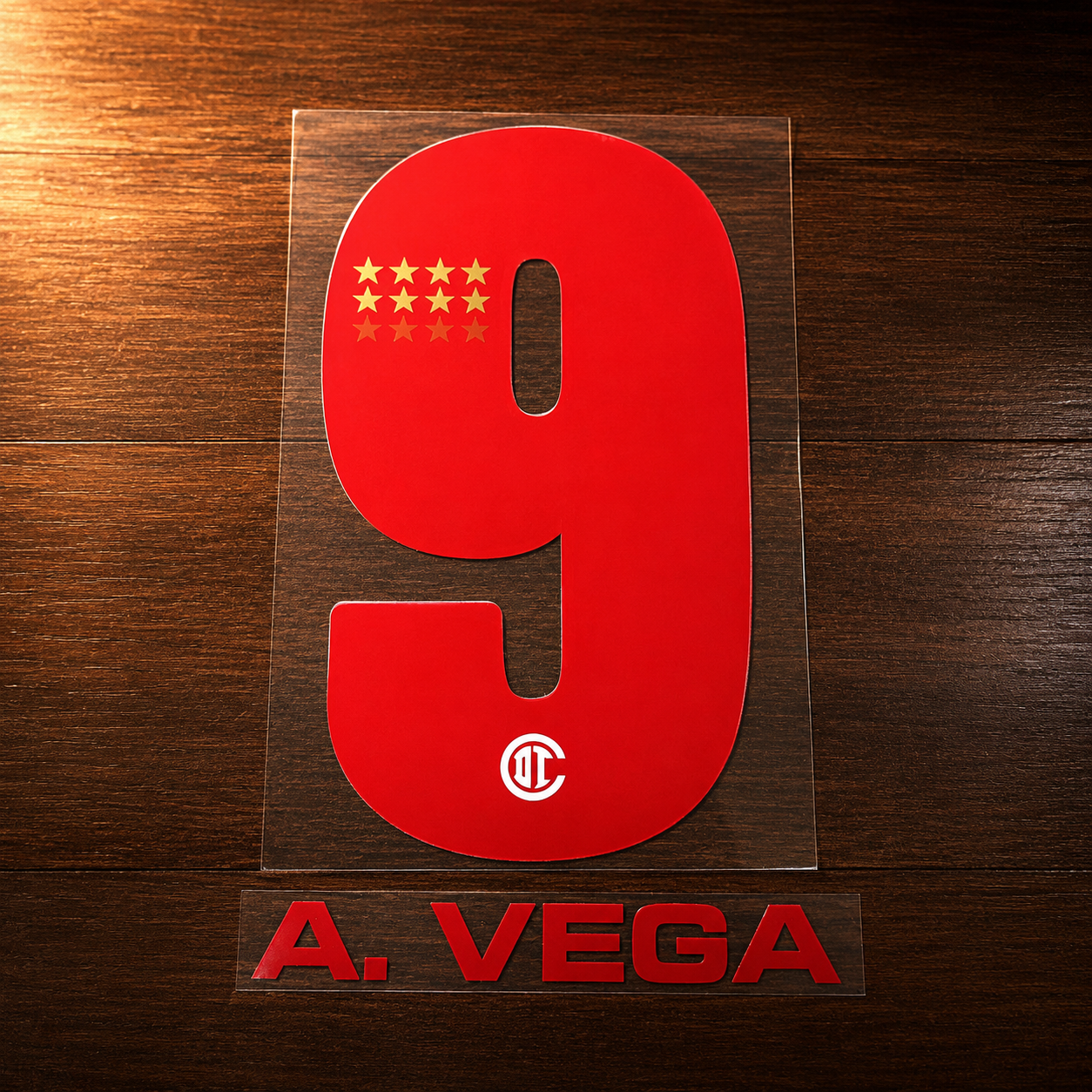OFFICIAL TOLUCA FC A. VEGA#9 NAME SET FOR AWAY SHIRT