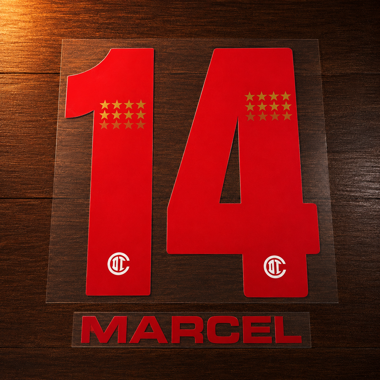 OFFICIAL TOLUCA FC MARCEL #14 NAME SET FOR AWAY SHIRT