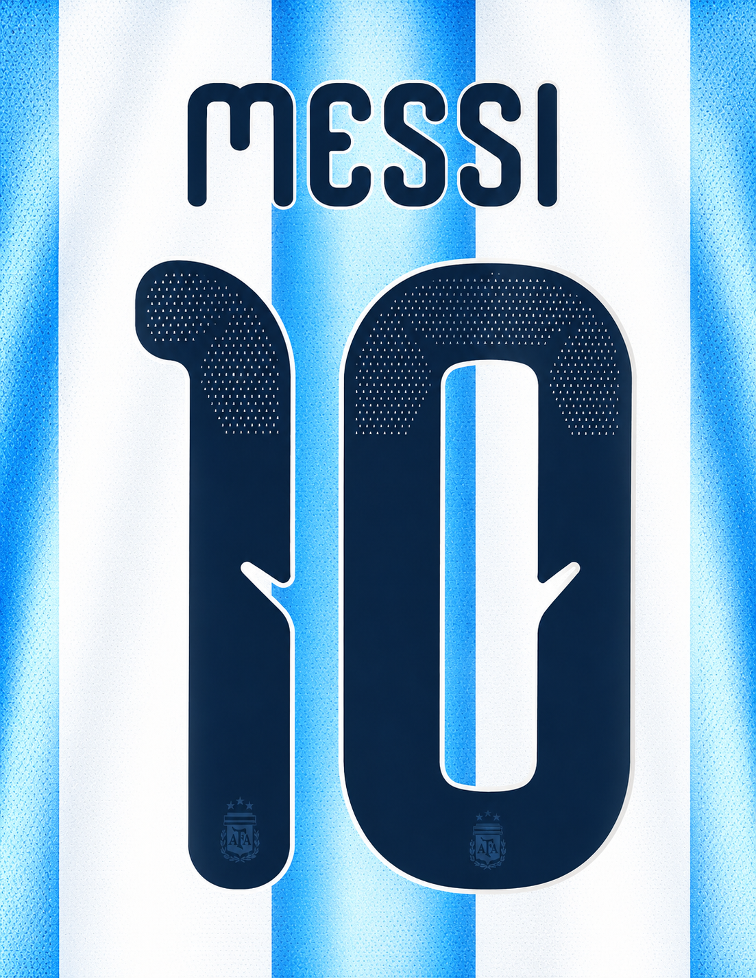 NOMBRE Y NÚMERO OFICIAL DE ARGENTINA MESSI #10 CAMISETA LOCAL MUNDIAL 26
