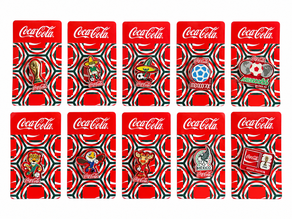 COCA COLA MEXICO PIN COLLECTION WORLD CUP 2026