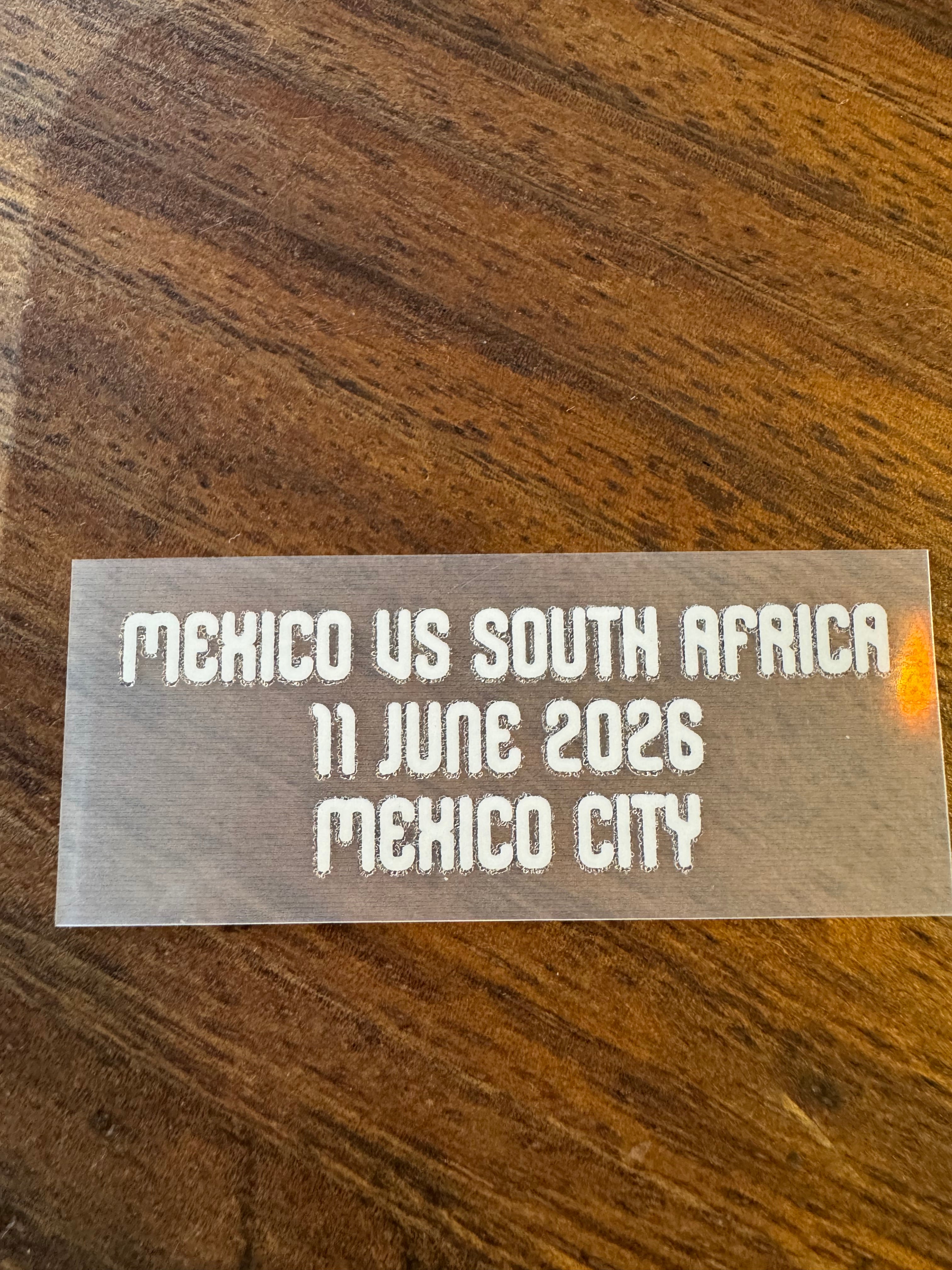 OFFICIAL MEXICO VS SOUTH AFRICA MATCH DETAIL FIFA WORLD CUP 2026