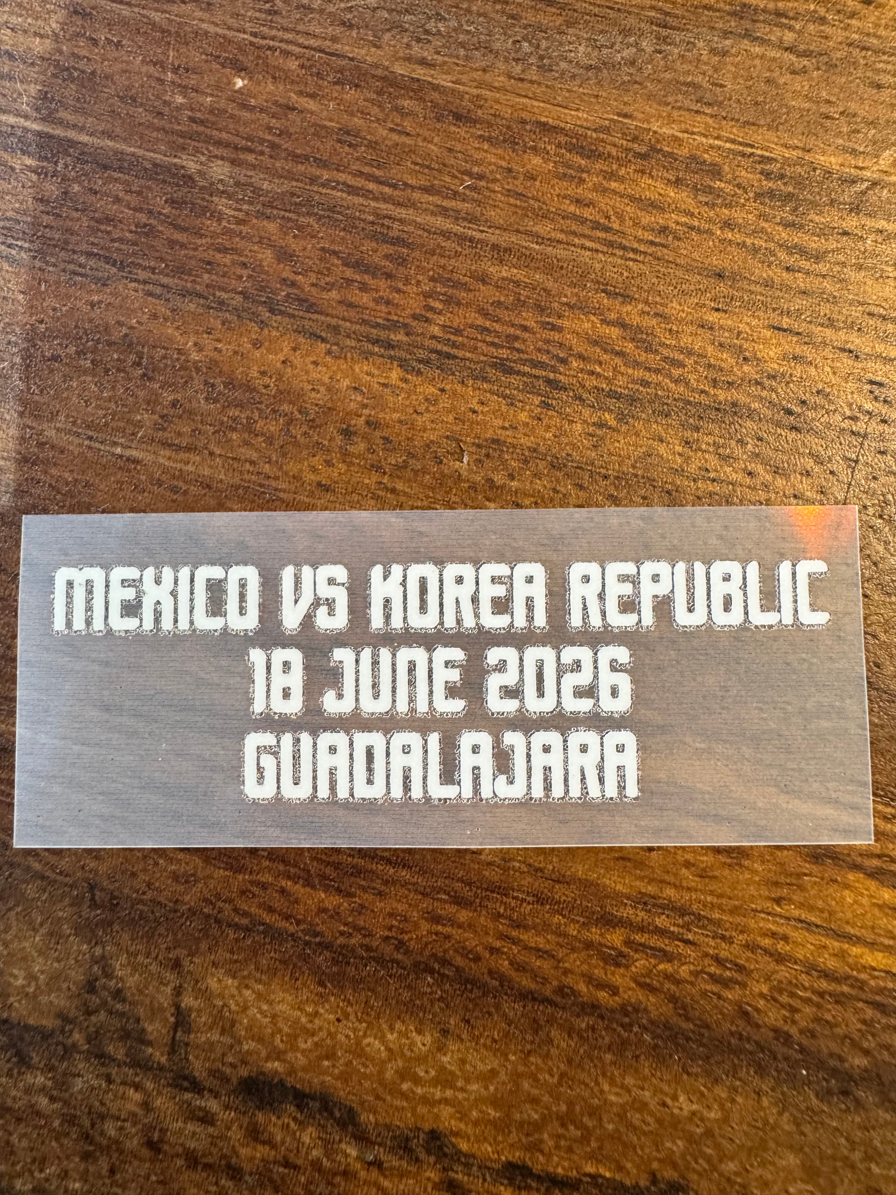 OFFICIAL MEXICO VS KOREA REPUBLIC MATCH DETAIL FIFA WORLD CUP 2026