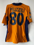 AS ROMA FOURTH SHIRT 2001-2002 PELIZZOLI #80 KAPPA GOALKEEPER