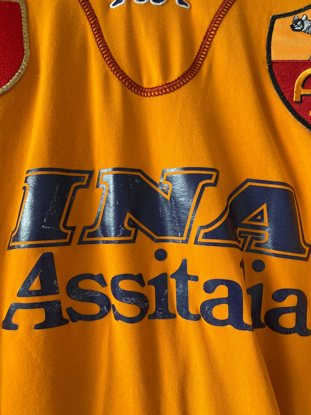 AS ROMA FOURTH SHIRT 2001-2002 PELIZZOLI #80 KAPPA GOALKEEPER