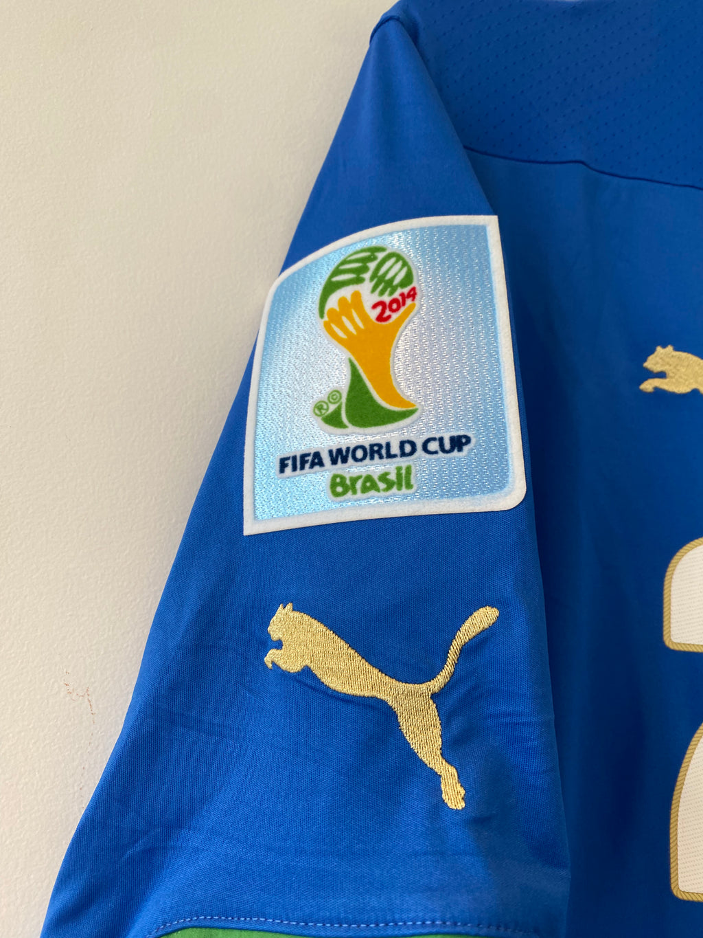 ITALY HOME SHIRT PUMA 2014 PIRLO #21 [L] WORLD CUP BRAZIL 2014