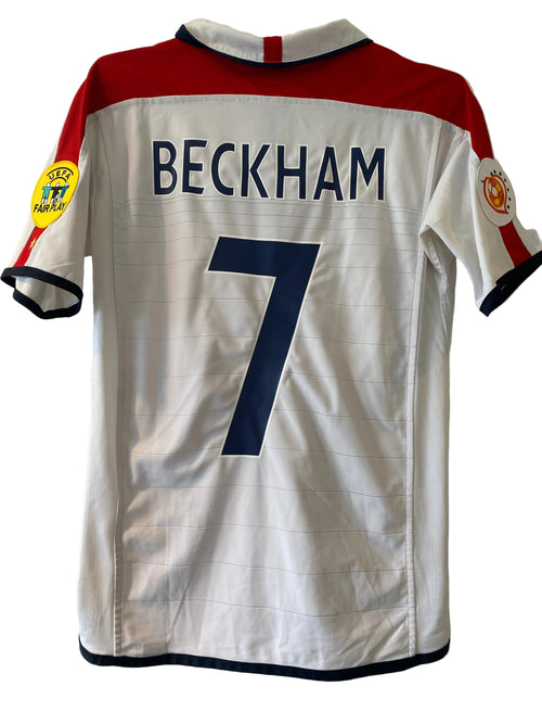 England Home Shirt Beckham #7 Umbro Size S