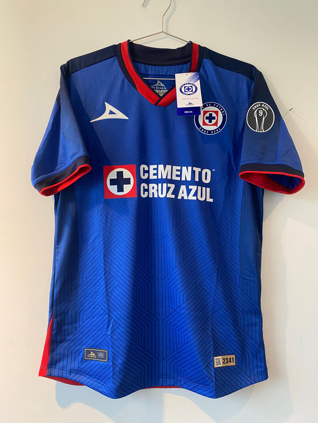 CRUZ AZUL HOME SHIRT 24-25 MATCH ISSUE RIVERO#15 BRAND NEW