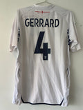ENGLAND HOME SHIRT 2007-2009 UMBRO GERRARD #4 [M]