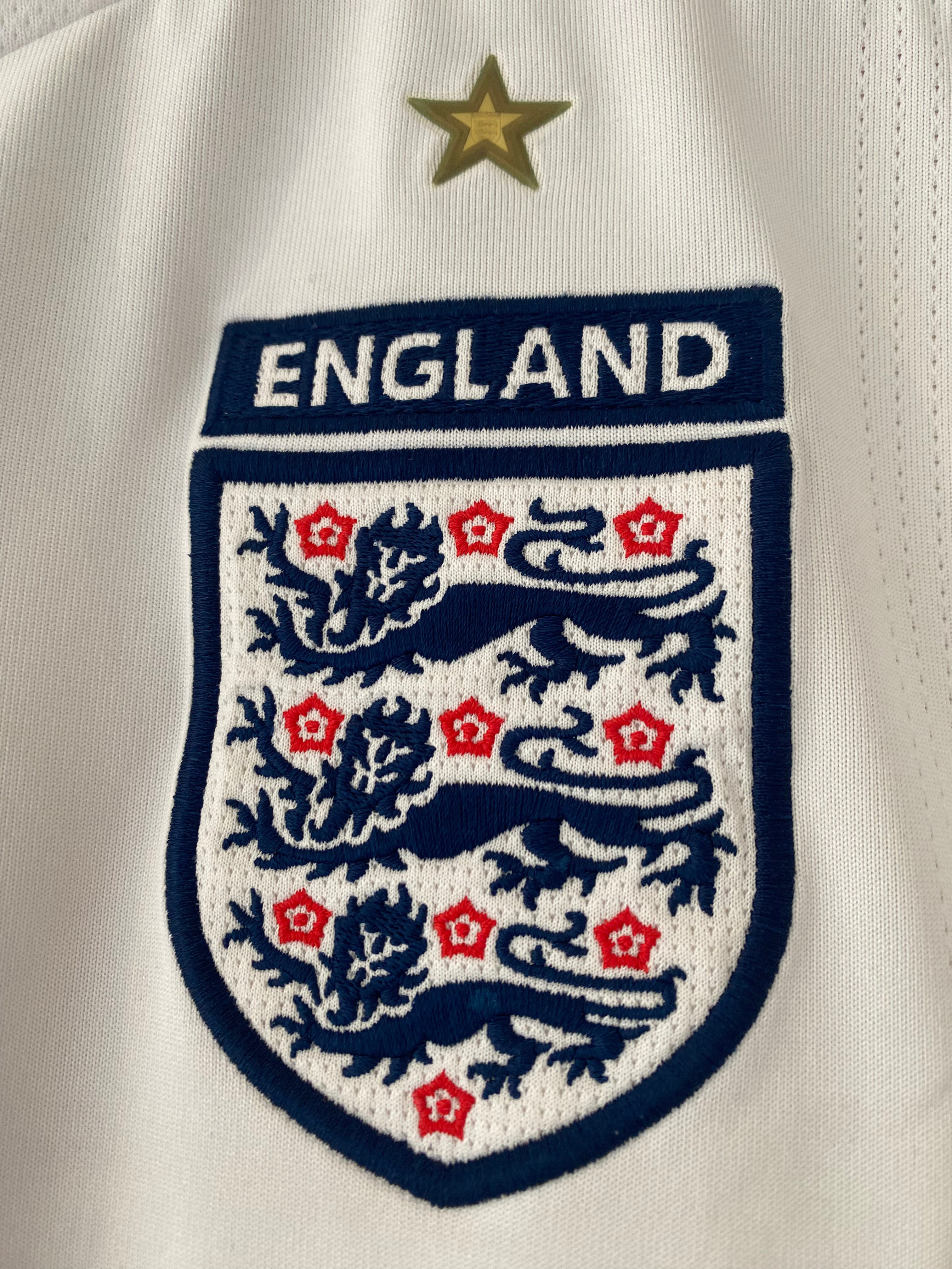 ENGLAND HOME SHIRT 2007-2009 UMBRO GERRARD #4 [M]