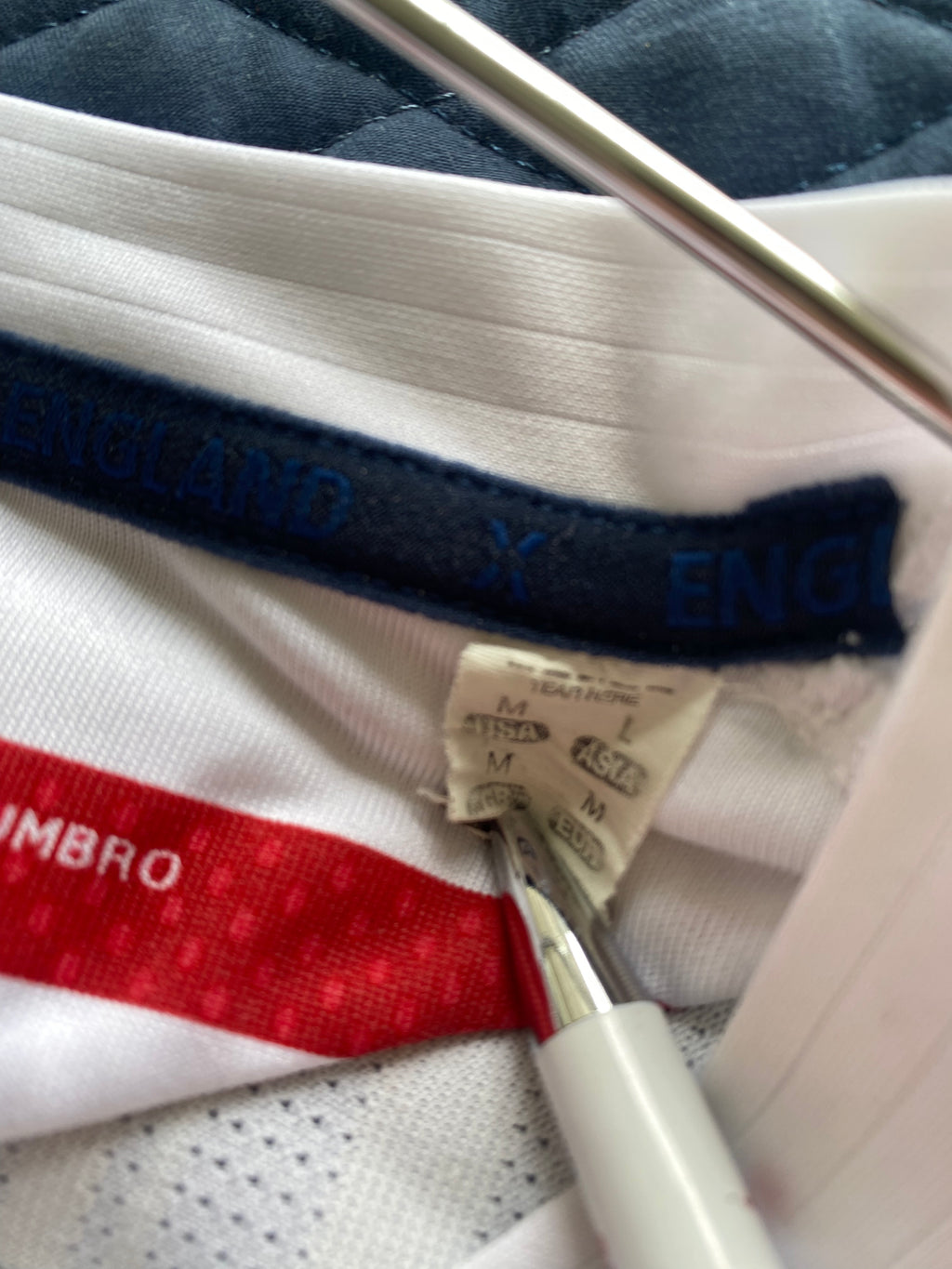 ENGLAND HOME SHIRT 2007-2009 UMBRO GERRARD #4 [M]
