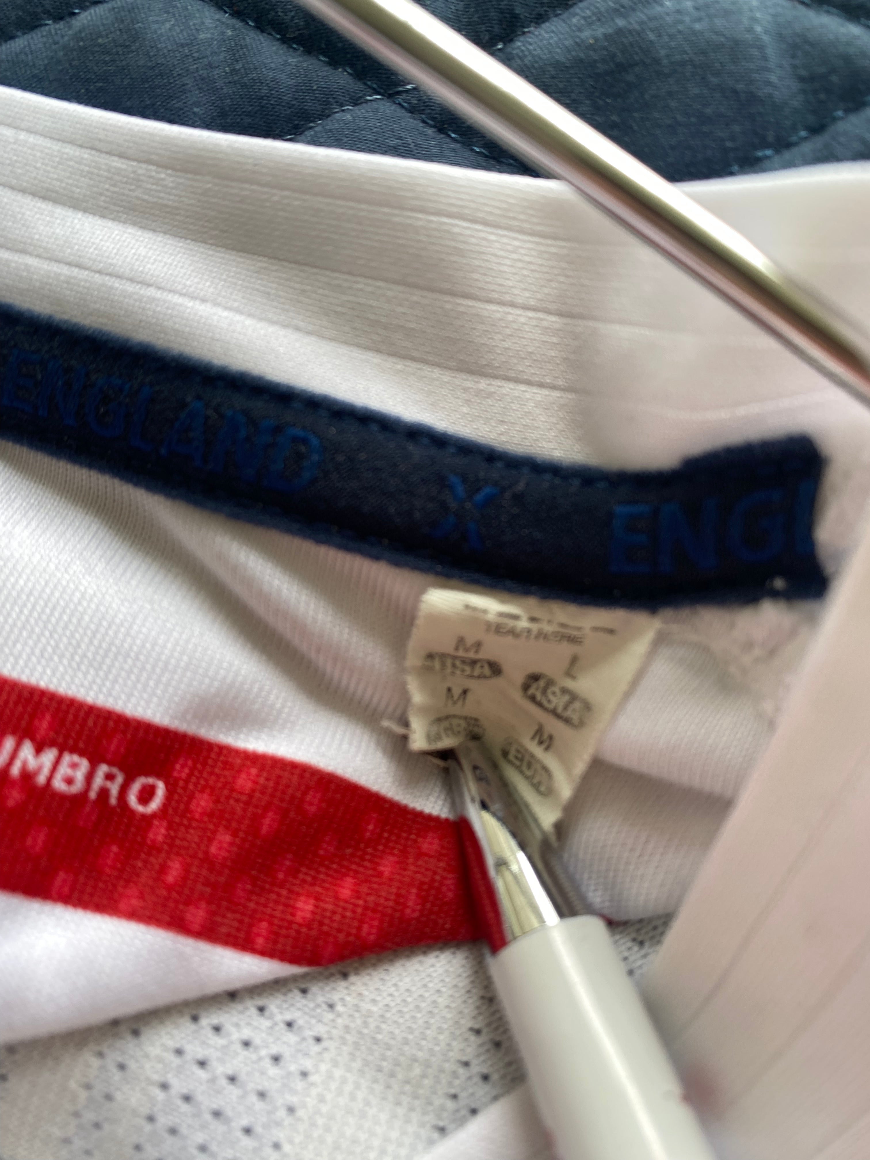 ENGLAND HOME SHIRT 2007-2009 UMBRO GERRARD #4 [M]