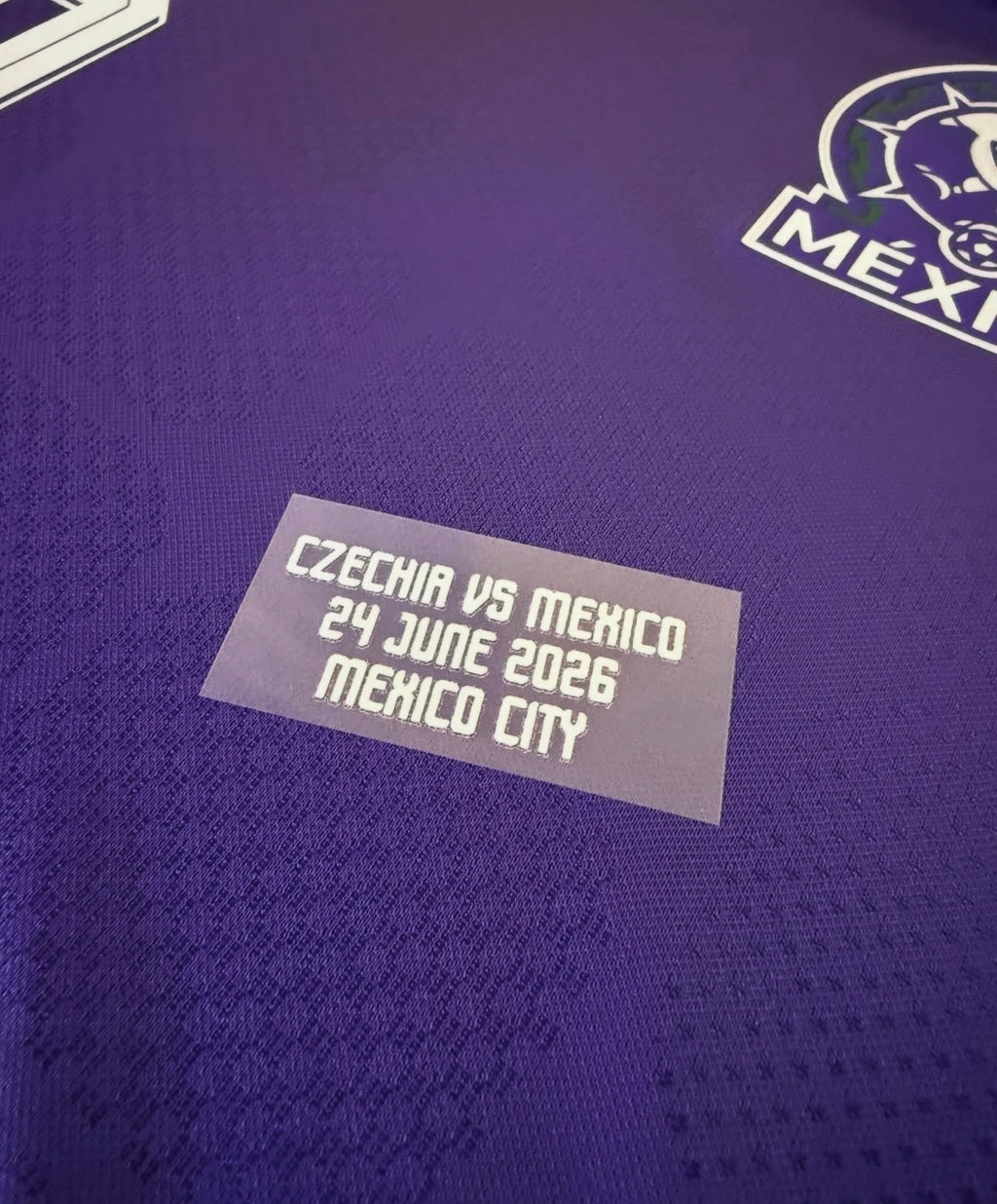 OFFICIAL MEXICO VS CZECHIA MATCH DETAIL FOR GOALKEEPER SHIRT FIFA WORLD CUP 2026