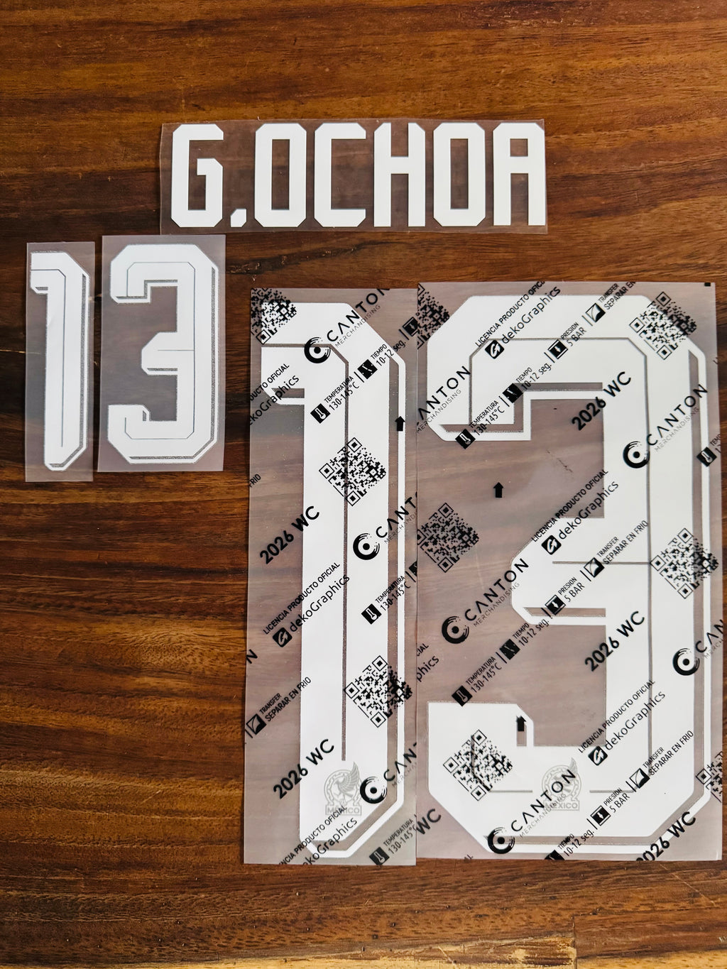 G.OCHOA #13 NOMBRE Y NÚMERO PARA CAMISETA DE PORTERO PÚRPURA DE MÉXICO