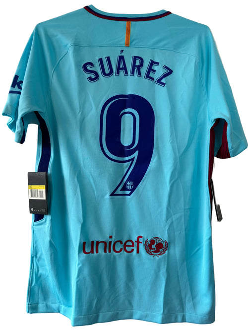 FC Barcelona Third Shirt 2017-2018 Suarez #9 Size S