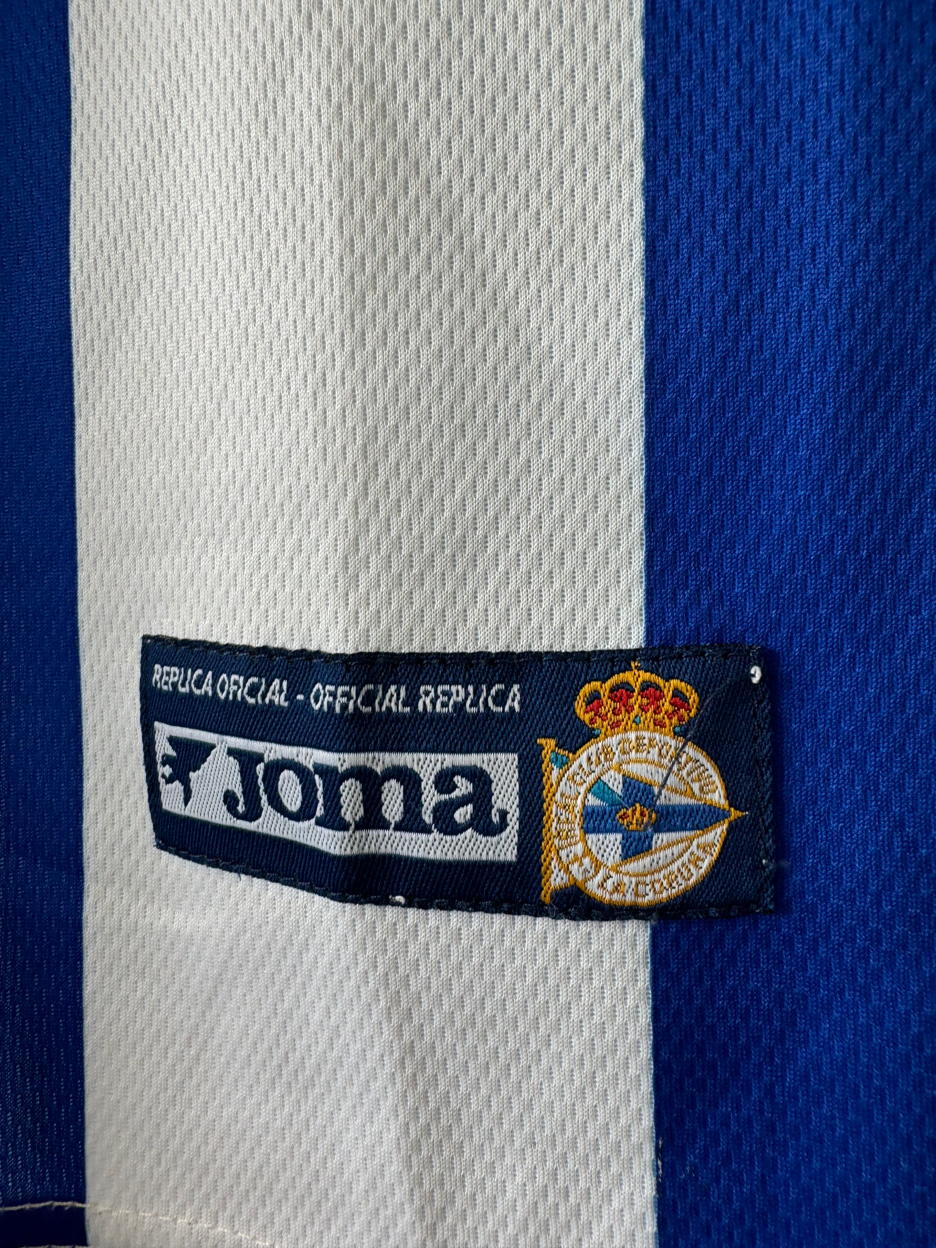 DEPORTIVO LA CORUÑA HOME SHIRT 2001-2002 [S]