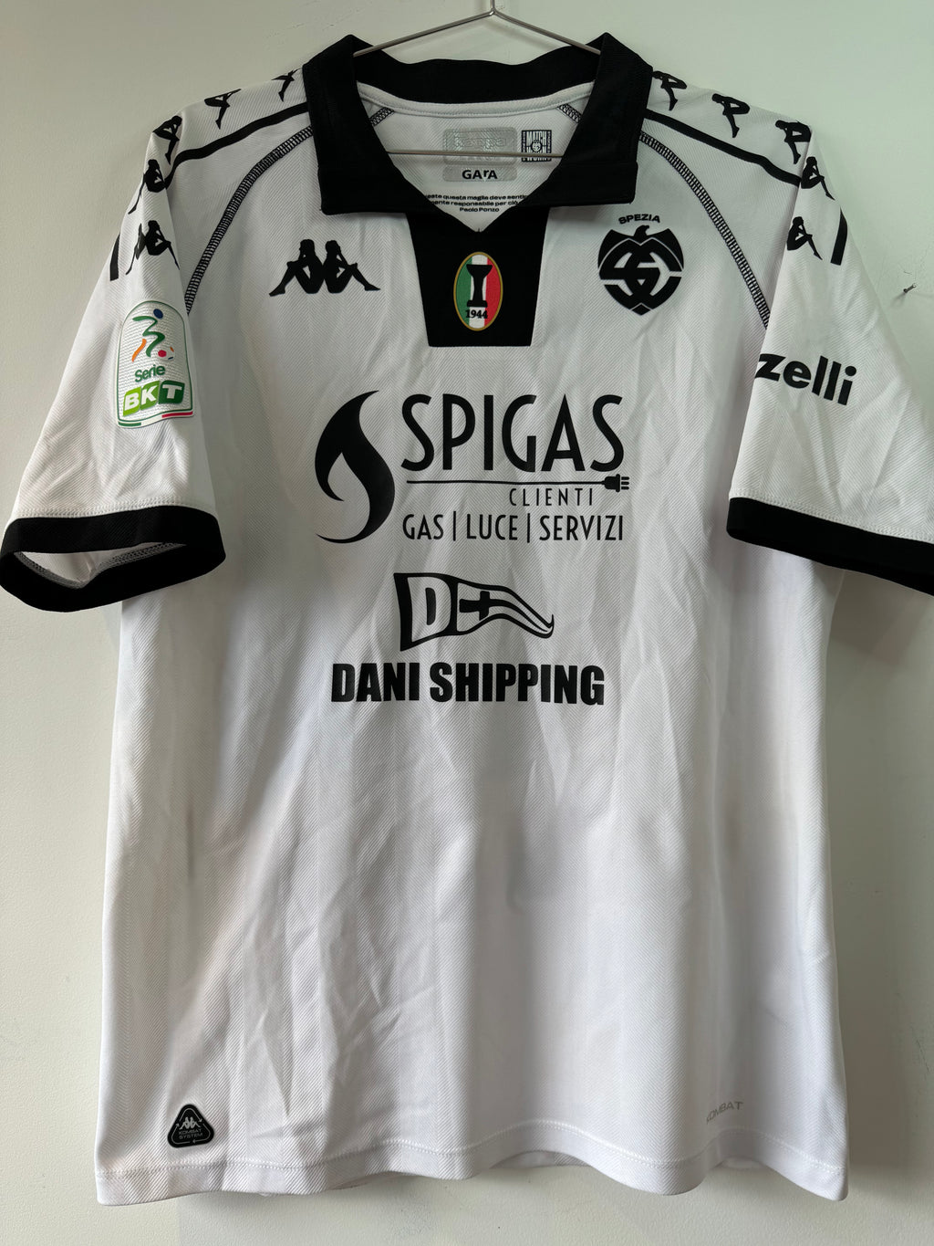 SPEZIA MATCH WORN HOME SHIRT 2024-2025 FALCINELLI #11