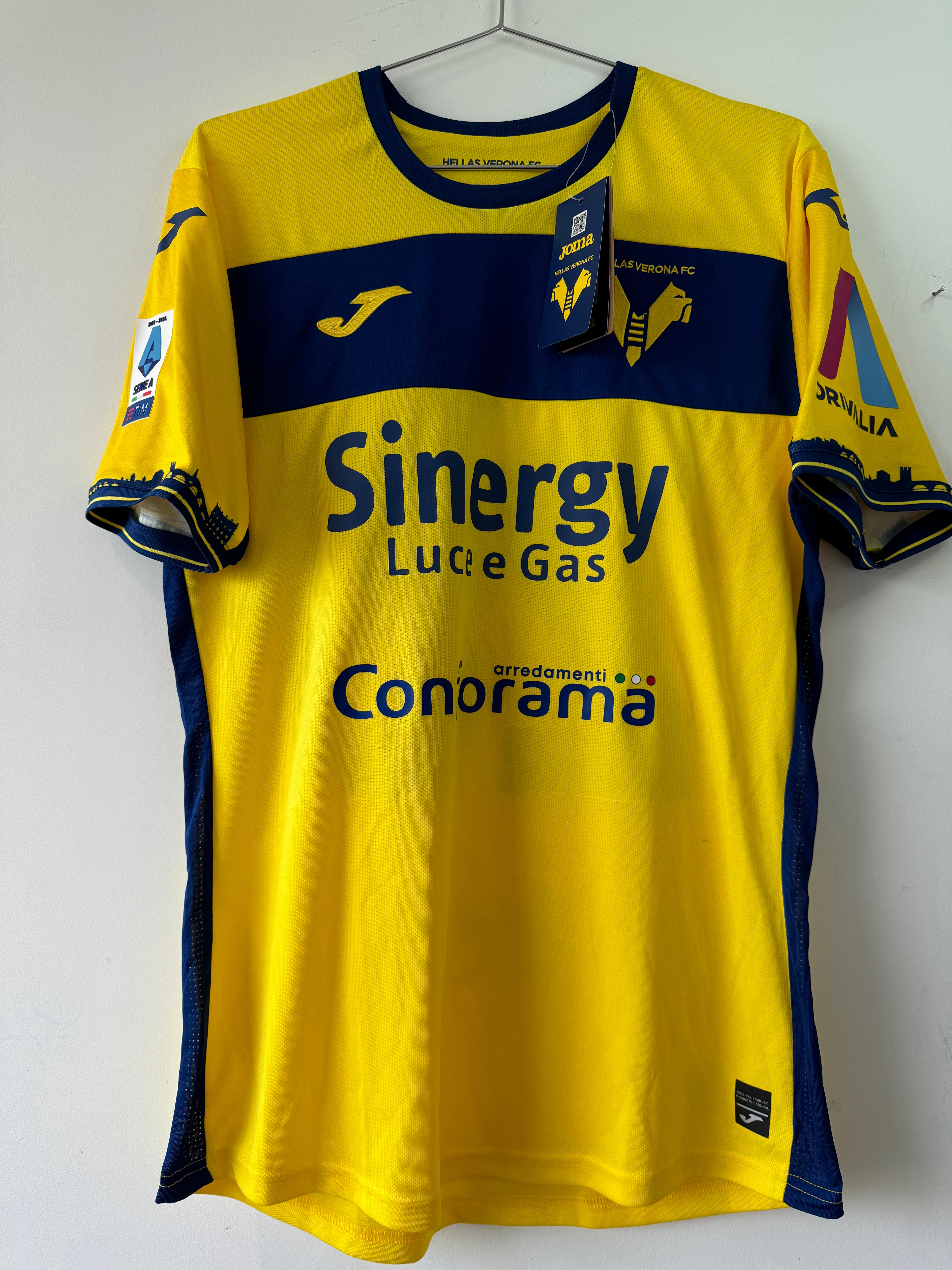 HELLAS VERONA AWAY SHIRT 2023-2024 NGONGE #26 [L] MATCH ISSUE