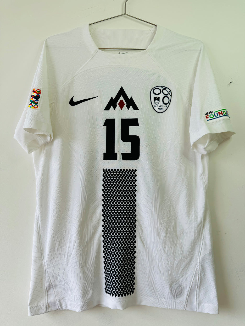 SLOVENIA HOME SHIRT 2024 MATCH WORN HORVAT #15 NIKE