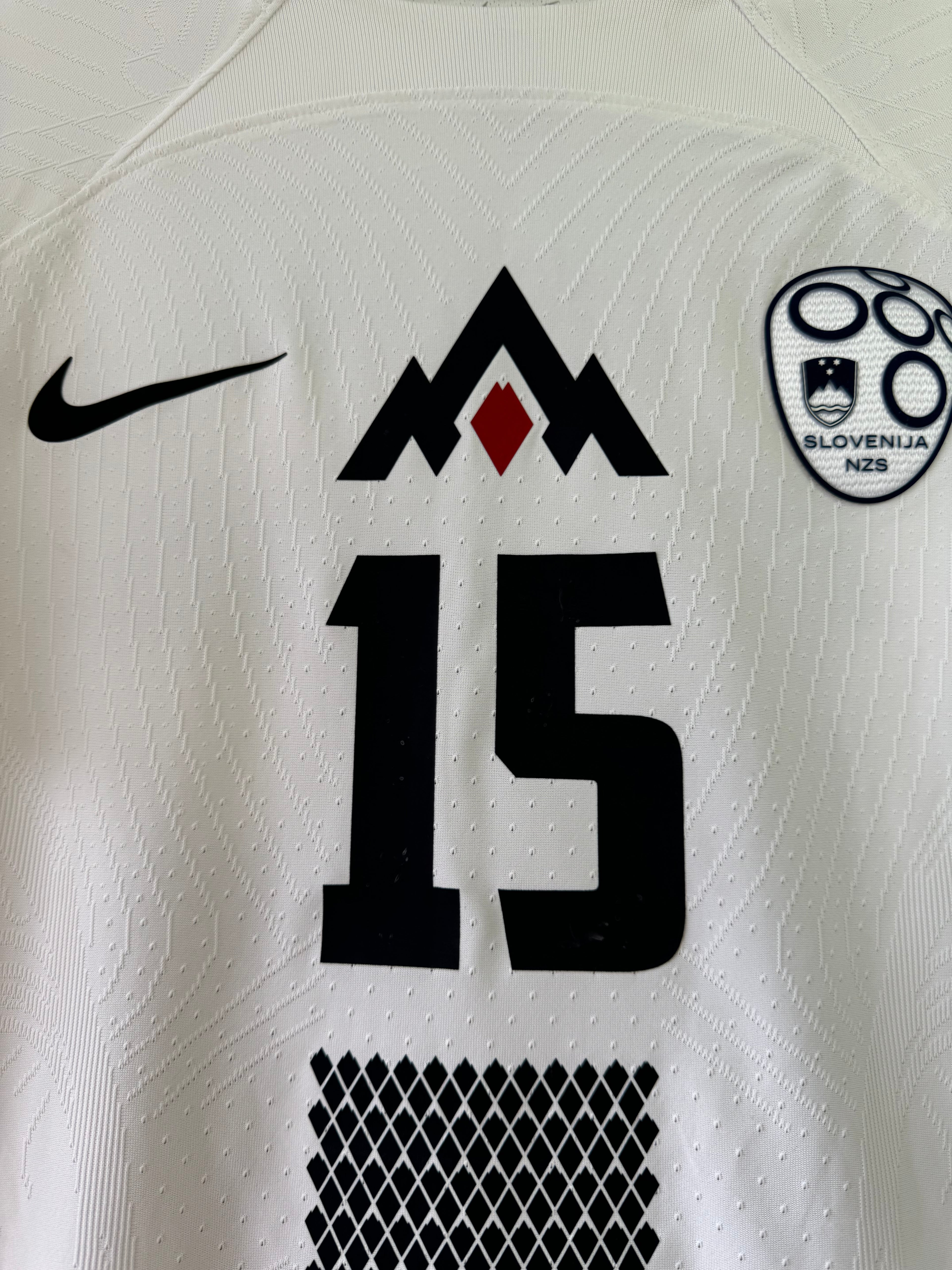 SLOVENIA HOME SHIRT 2024 MATCH WORN HORVAT #15 NIKE