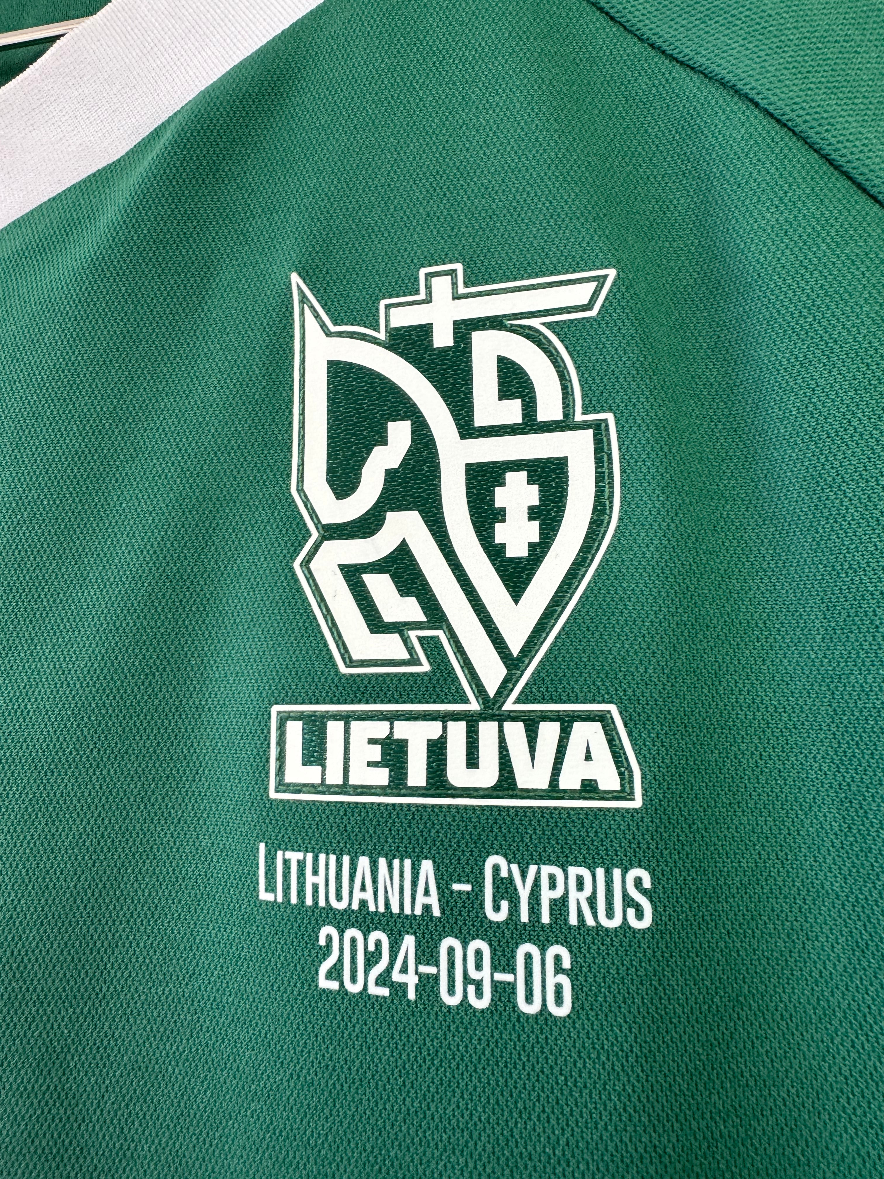 LITHUANIA 2024 AWAY SHIRT HUMMEL MATCH WORN MATULEVICIUS #8